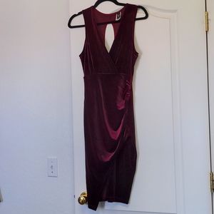 Medium crushed velvet dress